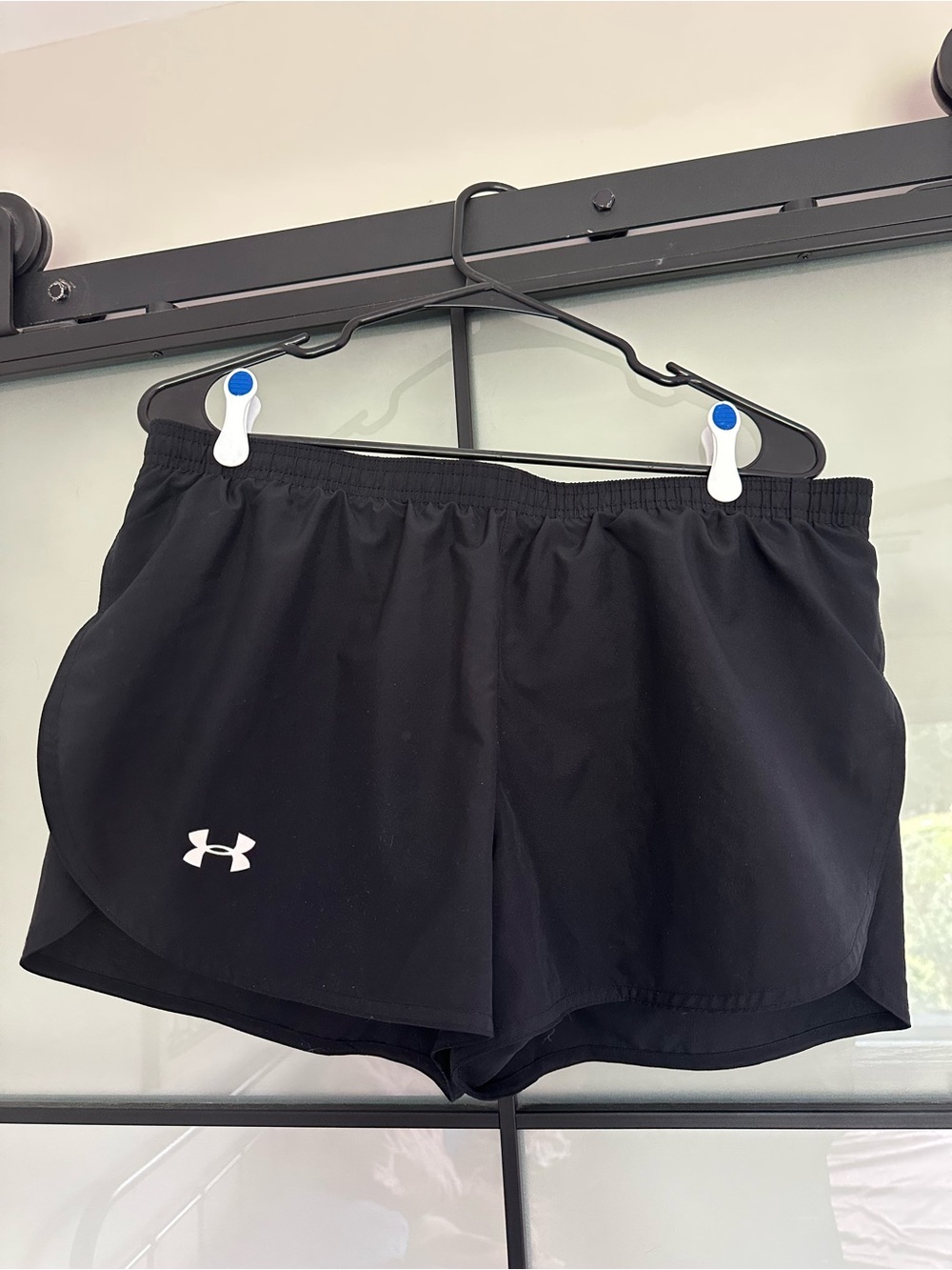 Under Armour Women’s Fly-By Running Shorts - Solid Black - Size Large